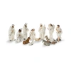 Glitzhome 12pcs Figurine Nativity Set In White