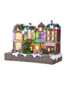Glitzhome 13.75" Lighted Resin Christmas Train Station Village In Multi