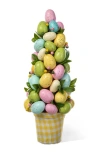 Glitzhome 16" H Easter Egg Table Tree Decor In Multi