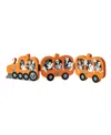 Glitzhome 16"l Halloween Skeletons And Ghosts Hinged Pumpkin Train Table Decor In Multi