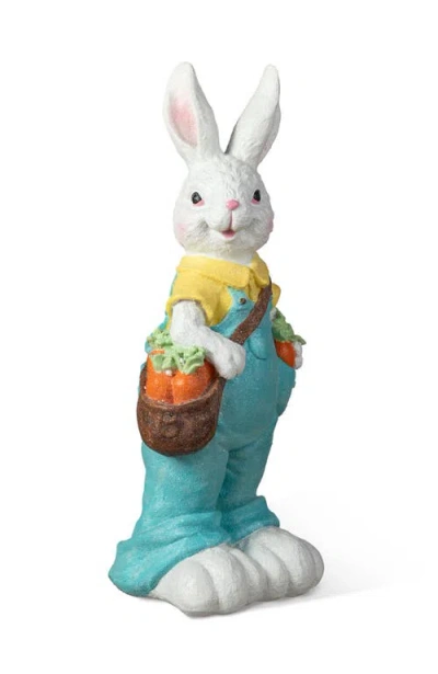 Glitzhome 17"h Easter Resin Bunny Girl Or Boy Table Decor In Multi