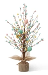 Glitzhome 18"h Easter Egg Table Tree Decor In Multi