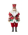 Glitzhome 20" Faux Fur Christmas Nutcracker Figurine In Multi