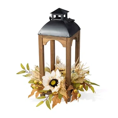 Glitzhome 20"h Fall Neutral Sunflower In Multi