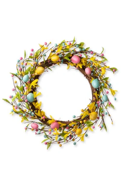 GLITZHOME GLITZHOME 22"D EASTER EGG WREATH