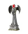 Glitzhome 24" Lighted Halloween Grim Reaper Resin Porch Decor