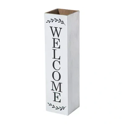 Glitzhome 30" Double Sided White Boxed Outdoor Planters
