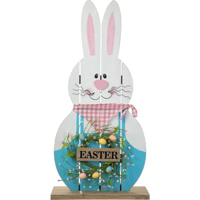 Glitzhome 30"h Easter Wooden Bunny Porch Decor In Multi