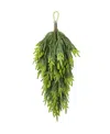 Glitzhome 31.5" Greenery Polyethylene Christmas Dripping Teardrop In Multi