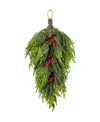 Glitzhome 31.5" Polyethylene Christmas Dripping Teardrop In Multi