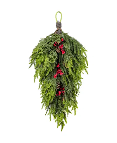 Glitzhome 31.5" Polyethylene Christmas Dripping Teardrop In Multi