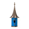 Glitzhome 32" Farmhouse Blue Pagoda Bird House In Blue
