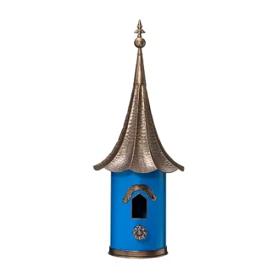 Glitzhome 32" Farmhouse Blue Pagoda Bird House