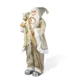 Glitzhome 35 H Oversized Christmas Elegant Santa Figurine In Multi