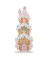 Glitzhome 35.25" Wooden Christmas Gingerbread House Porch Decor In Multi