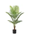 Glitzhome 3.5ft. Faux Areca Palm Tree In Pot In Multi