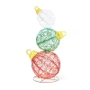 Glitzhome 39.25" Lighted Ornaments Christmas Yard Art In White
