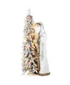 Glitzhome 4" Oversized Christmas Woodland Santa In Multi