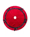 Glitzhome 48" Christmas Tree Skirt With Bows In Multi