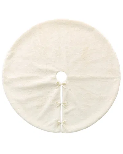 Glitzhome 48in Soft Tree Skirt In Neutral