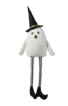 Glitzhome 5ft Halloween Lighted Fabric Ghost Shelf Sitter In White