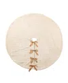 Glitzhome 60" Deluxe Reversible Christmas Tree Skirt In Multi