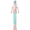Glitzhome 60" Christmas Oversized Fabric Nutcracker With Dangle Legs In Multi