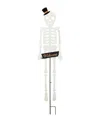 Glitzhome 60"h Halloween "welcome" Metal Dangling Skeleton Yard Stake In Multi
