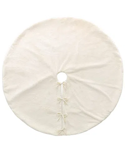 Glitzhome 60in Soft Tree Skirt In Neutral