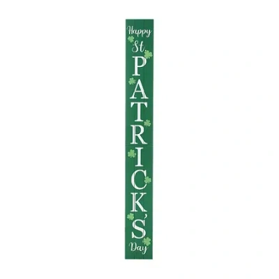 Glitzhome 60l Wooden St. Patricks Porch Sign St. Patricks Day Porch Sign In Green