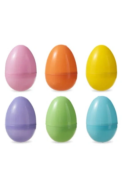 Glitzhome 60pk 3"h Easter Plastic Fillable Eggs In Blue