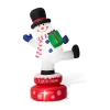 Glitzhome 6ft Lighted Rotating Snowman Christmas Inflatable In White