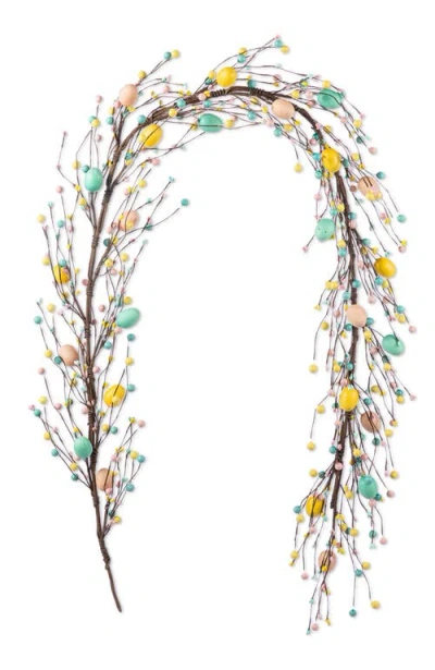 Glitzhome 72"l Easter Egg Berries & Flower Garland In Multi