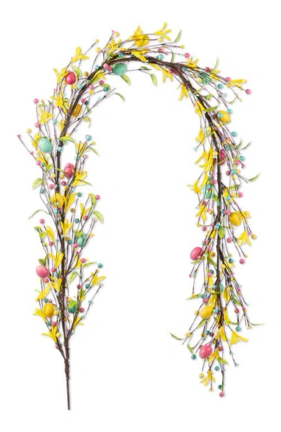 Glitzhome 72"l Easter Egg Berries & Flower Garland In Multi