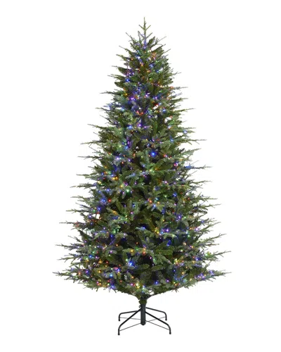 Glitzhome 7.5ft Deluxe Pre-lit Green Full Fir Christmas Tree