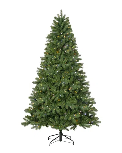 Glitzhome 7.5ft Pre-lit Full Fir Christmas Tree In Green