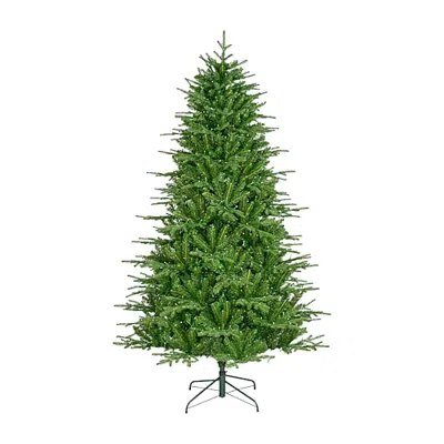 Glitzhome 7ft Pre-lit Full Fir Artificial 7 Foot Pre-lit Multi-function Lights Fir Christmas Tree In Green