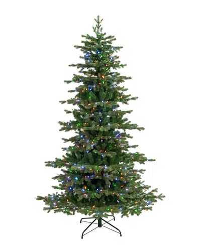 Glitzhome 7ft Pre-lit Full Fir Christmas Tree In Green