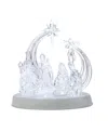 Glitzhome 9'' Christmas Lighted Tabletop Nativity Scene Figurine In Multi