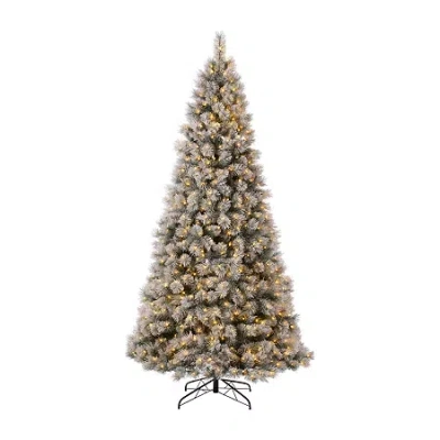 Glitzhome 9 Foot Pre-lit Pine Christmas Tree In Green