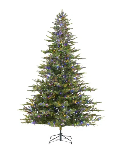 Glitzhome 9ft Deluxe Pre-lit Green Full Fir Christmas Tree