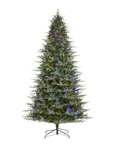 Glitzhome 9ft Deluxe Pre-lit Green Full Fir Christmas Tree