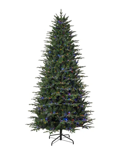 Glitzhome 9ft Pre-lit Full Memory Wire Fir Christmas Tree In Green