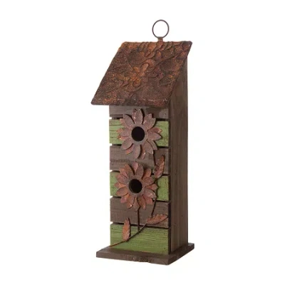 Glitzhome Bird House In Multi
