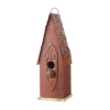 Glitzhome Bird House In Red