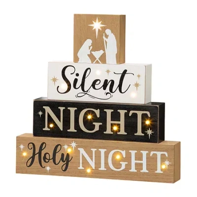 Glitzhome Christmas Yard Art In Black