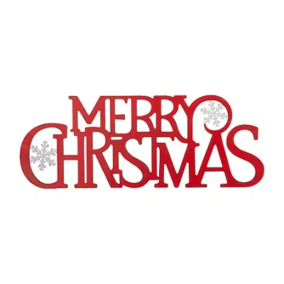 Glitzhome Christmas Yard Art In Red