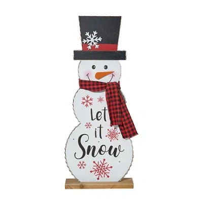 Glitzhome Christmas Yard Art In White