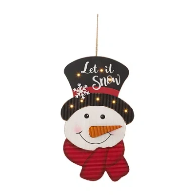 Glitzhome Christmas Yard Art In White