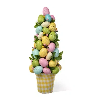 Glitzhome Egg Tree Easter Tabletop Decor In Blue